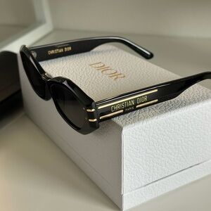 Dior Black and Gold Sunglasses